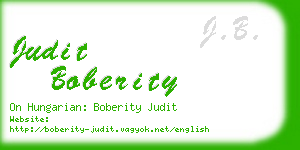 judit boberity business card